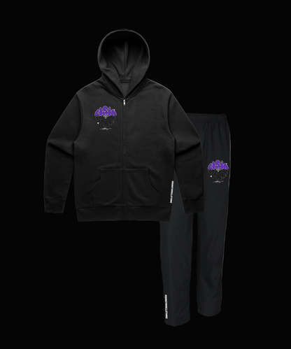 Chrome Wave - Black Tracksuit