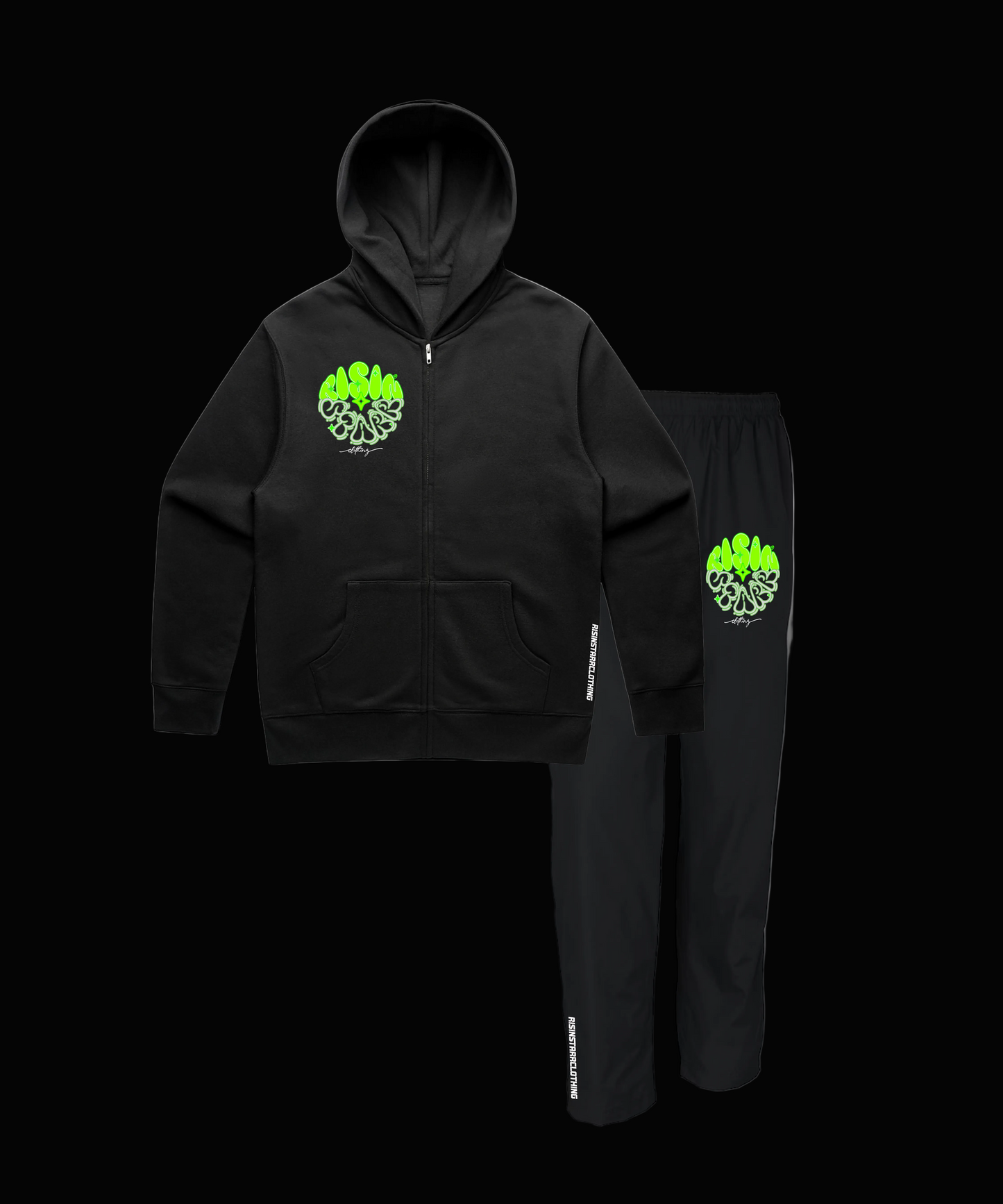 Chrome Wave - Black Tracksuit