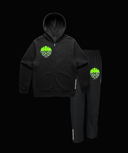 Chrome Wave - Black Tracksuit