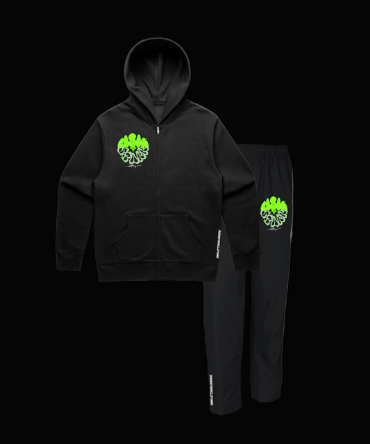 Chrome Wave - Black Tracksuit
