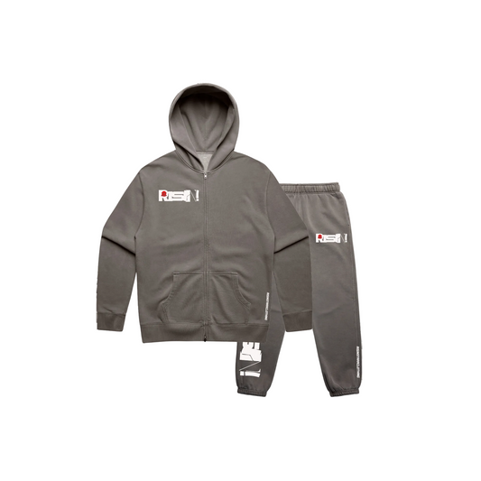 RISIN GRAPHIC SWEATSUIT ZIP-UP